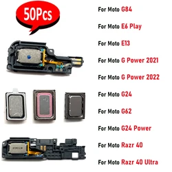 50Pcs,Loudspeaker bottom Loud Speaker Sound Buzzer Ringer Flex For Moto G84 E6 Play E13 G Power 2022 2021 G24 G62 Razr 40 Ultra