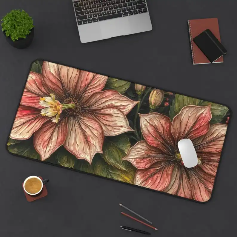 

Plant New Art Style Mouse Pad, Non-slip and Waterproof Mouse Pad, Office Gaming Desk Decorative Mat, A Perfect Gift for Friends.