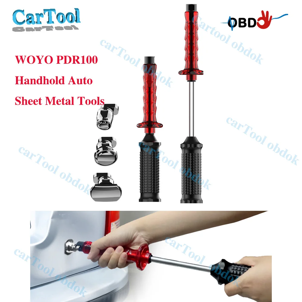 

WOYO PDR100 Handhold Auto Sheet Metal Tools Paintless Cold Glue Dent Repair Pulling Kit Dents Hail Pits