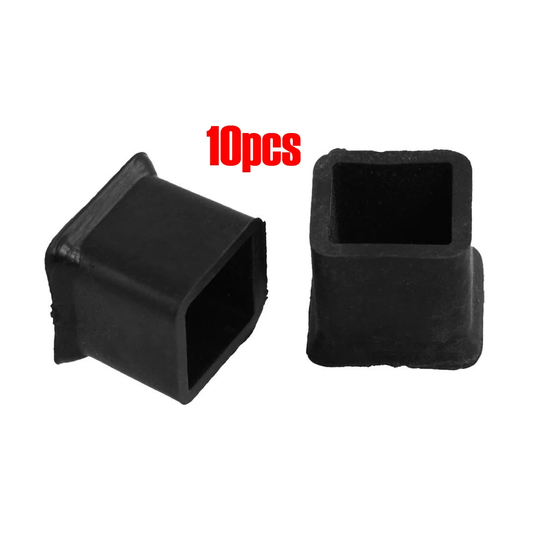 A013 10 Pcs Furniture Chair Table Leg Rubber Foot Covers Protectors 20mm x 20mm
