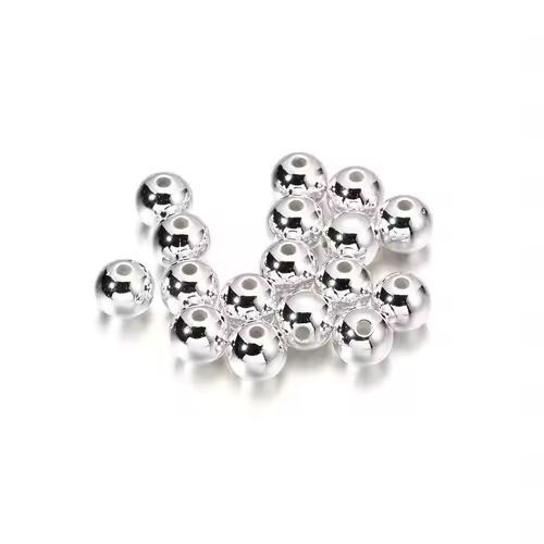 10-1000pcs/lot 3-20mm Straight Holes Acrylic Imitation Pearl Beige Bracelet Round Beads For DIY Craft Jewelry Making Supplies - Image 17