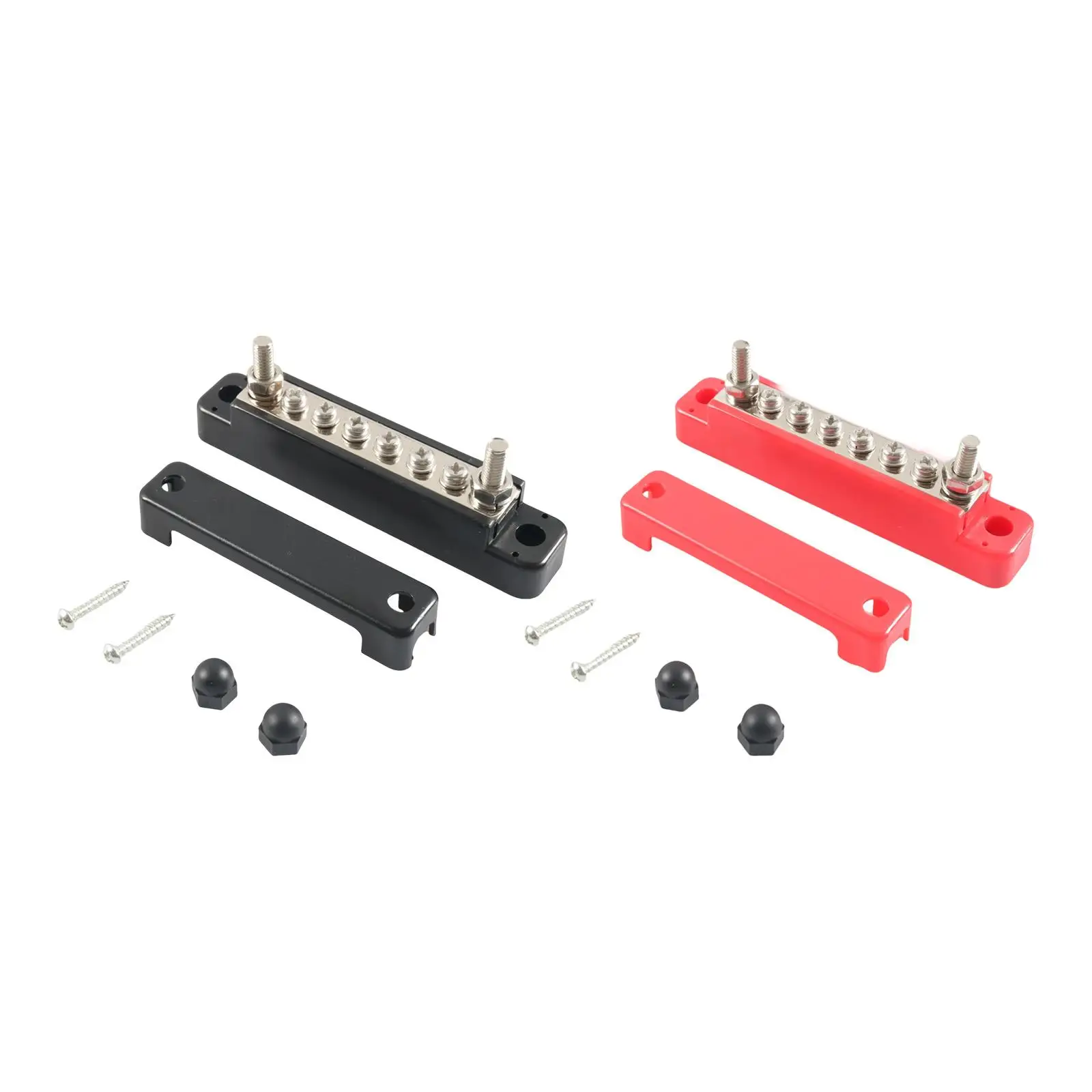 Power Distribution Block Terminal Block Accessories Connecting Block 6 Ways Junction Block Bus Bar for Truck Boat Marine