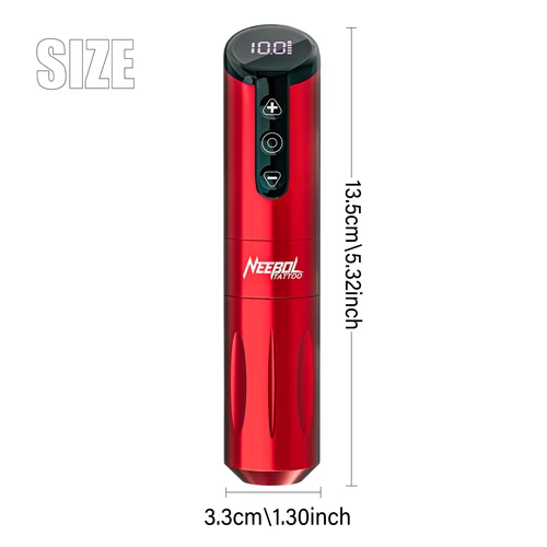 Imagen 2 del producto NeebolRotary-Kit de máquina de tatuaje inalámbrica, juego completo de tatuaje con aguja de cartucho de 10 Uds., herramienta de maquillaje permanente para tatuador