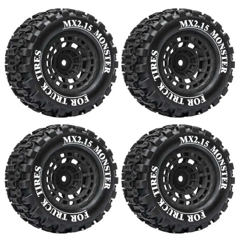 

Mx2.15 Inch 100*52mm Wheel Tires for 1/16 Scale Trxs Mini Maxx Xrt E-revo RLAARLO MJX HSP Losi 1/18 Mini LM Off-Road Racing