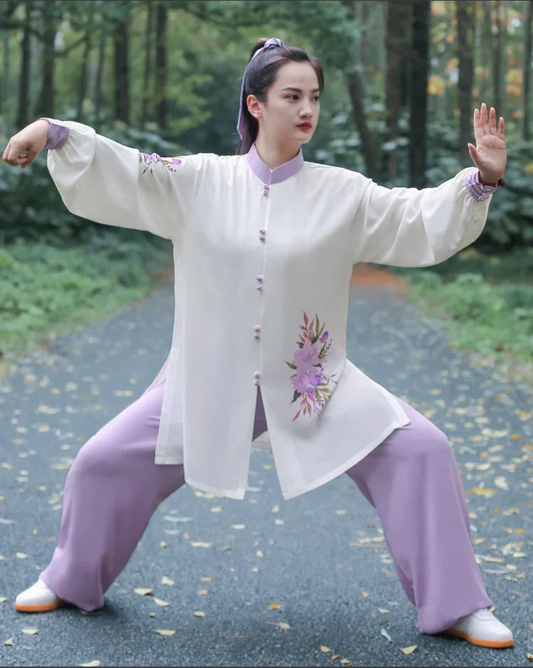 Kung Fu Dress Tai Chi Clothes Martial Art Uniform Wushu Clothing Women Girl Kun Master 2023 New Style