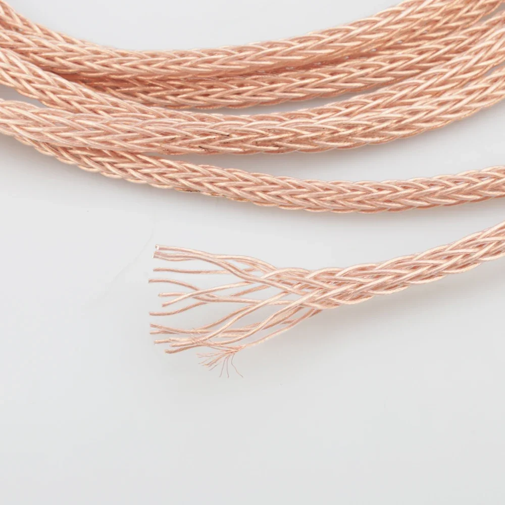 Audiocrast 1619CU 16 النوى 6N OCC PTFE كابل DIY بها بنفسك سماعة كابل سماعة سماعة لتقوم بها بنفسك كابل لسماعة رأس مخصصة