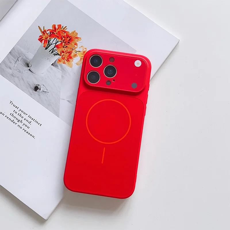 

New Year red phone case suitable for iPhone 16 Plus to instantly transform into Apple 17 Pro Max magnetic protective case