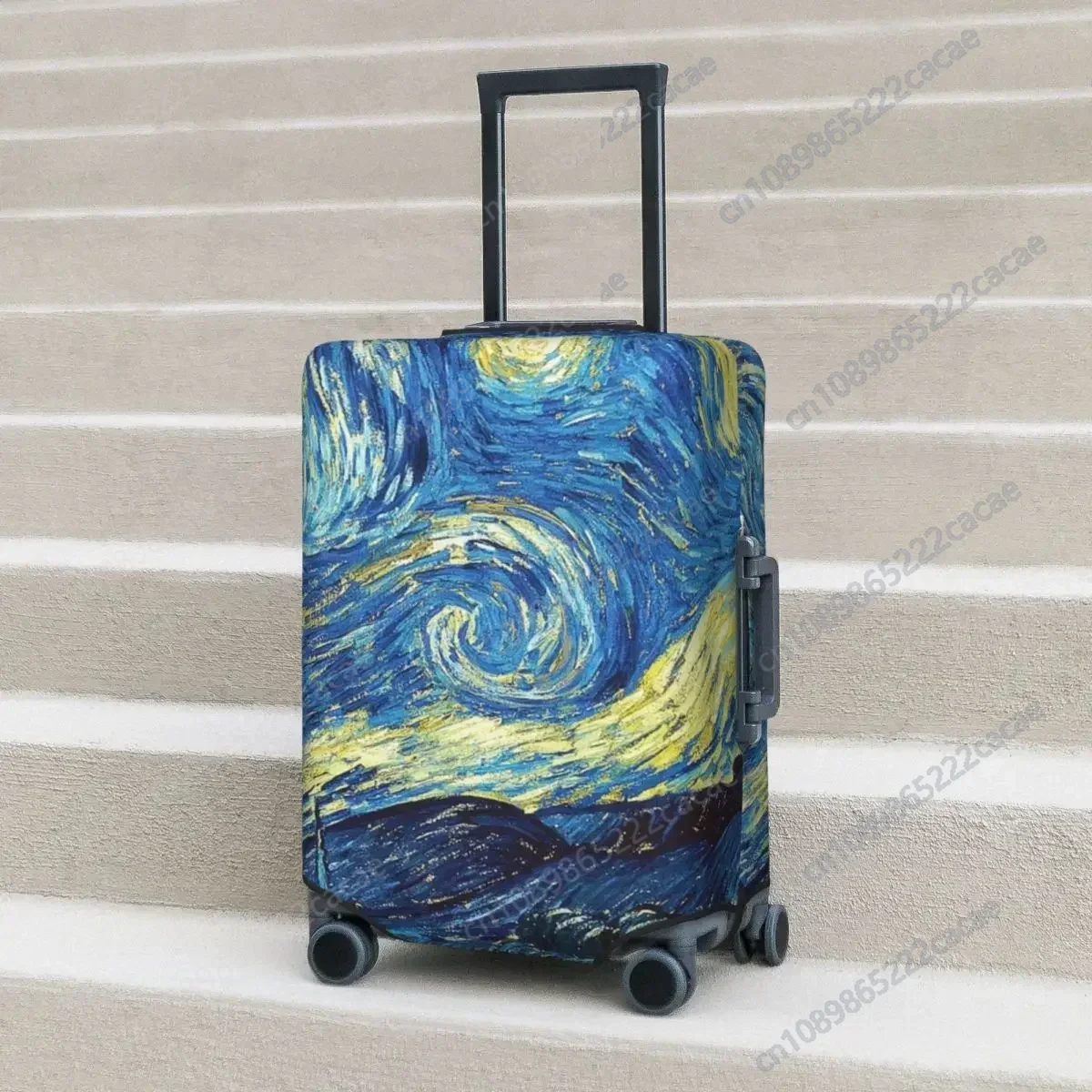 

Van Gogh Starry Night Suitcase Cover Flight Starry Night Van Gogh Elastic Luggage Supplies Travel Protector