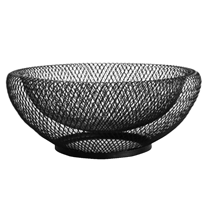 Metal Fruit Vegetable Storage Bowls Kitchen Egg Baskets Holder Nordic Minimalism Platos De Cerámica Snack Plate Plates Ceramic