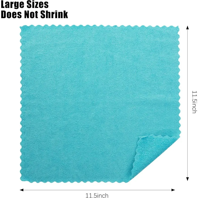 

72 Pack Microfiber Cleaning Cloth - Reusable Cleaning Rag, Fast Drying Cleaning Towels,12"X12", Green/Blue/Yellow/Pink