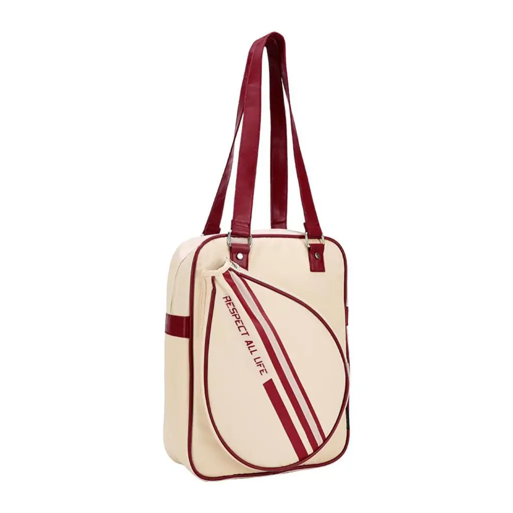 

Badminton Racket Bag Zipper Closure Pickleball Shoulder Bag for Women Carry Bag Tennis Racket Handbag Squash Bag Tennis Tote Bag