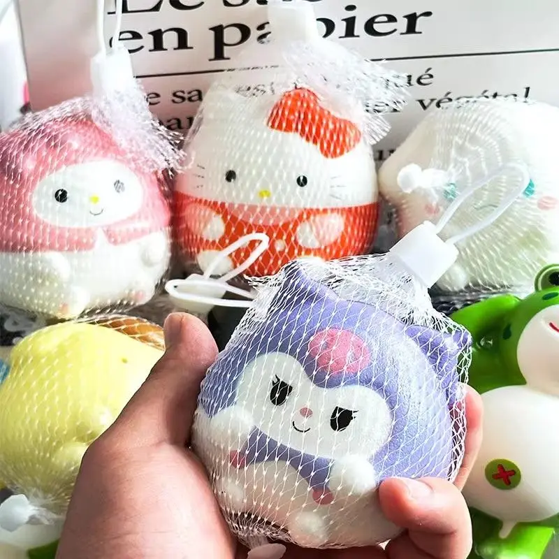 

Мягкие игрушки-сквиши Hello Kitty, антистрессовые игрушки-фиджеты, милые мягкие игрушки Kuromi для снятия стресса, медленно восстанавливающие форму, мультяшные аниме-игрушки, подарок на день рождения