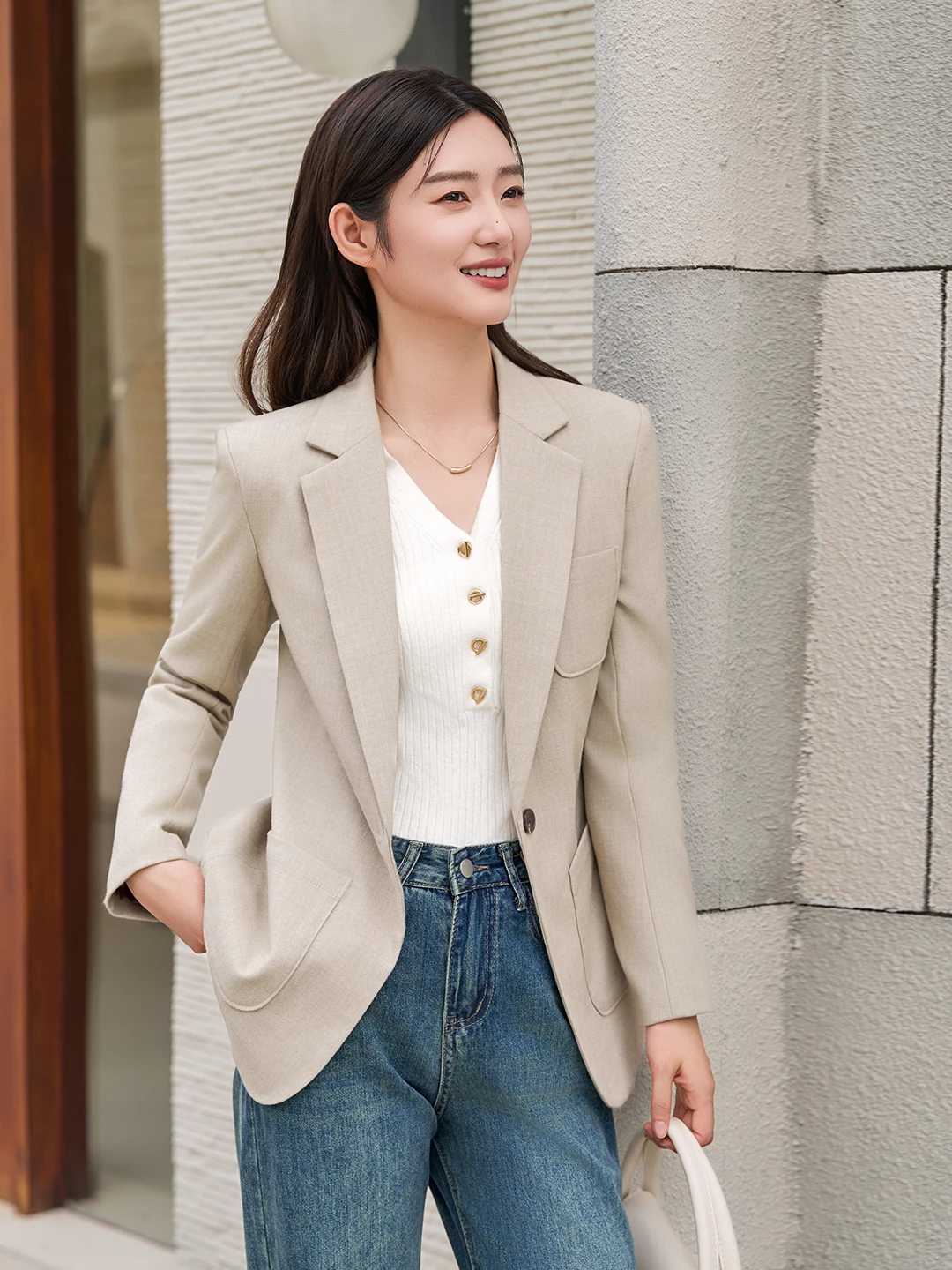 Casual Elegant Women's Suit Jacket Autumn Winter New Style Advanced Feeling Small West Coat Top for Short Women Commute Inter...