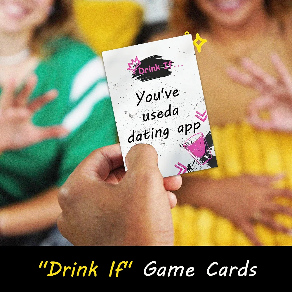 Singles Party Drinking Game Cards - Girls' Night, Cocktail Party, Dirty Drink Card Game, Bar Party, Family Party, Holiday Party