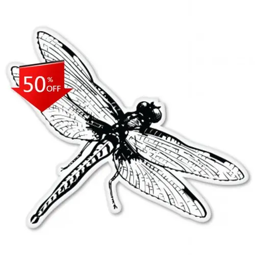 

Dragonfly Retro Bumper Laptop Car Boat Gift Aesthetic Cool Unique Trendy
