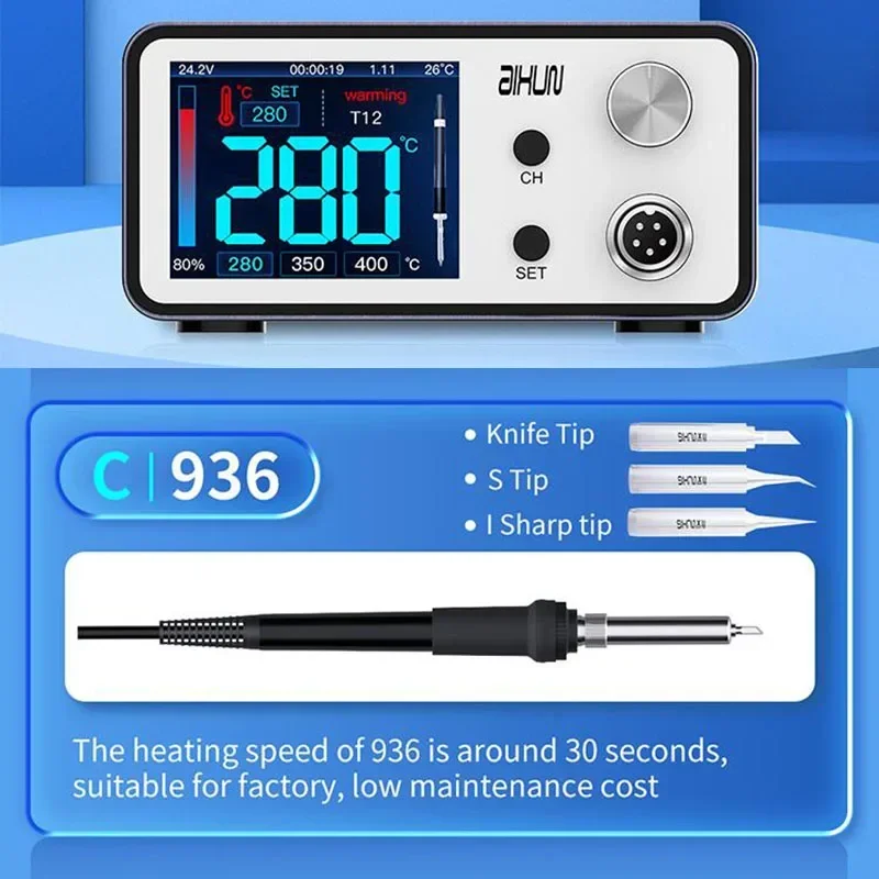 AIXUN T3B T3A Smart Soldering Station Welding T115/T210/T245 /T12 Rework Station T3AS T3BS For PCB SMD BGA Repair Welding Tools