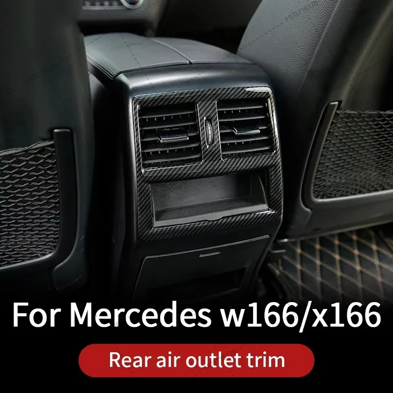 For Mercedes Benz ML350 320 2012 GL X166 GLE Coupe C292 amg W166 350d GLS carbon Air Condition Frame Cover Interior accessories