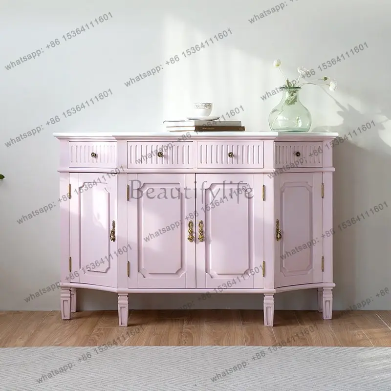

Living room storage locker household drawer type small furniture long porch table