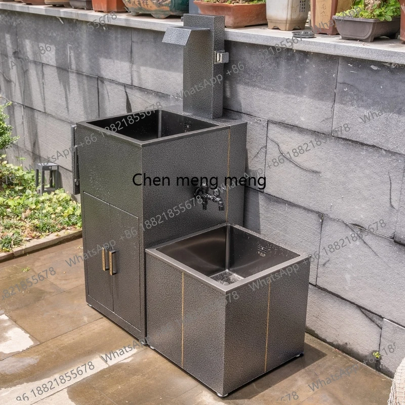 Outdoor wash basin courtyard wash basin garden terrace mop pool integrated pool basin