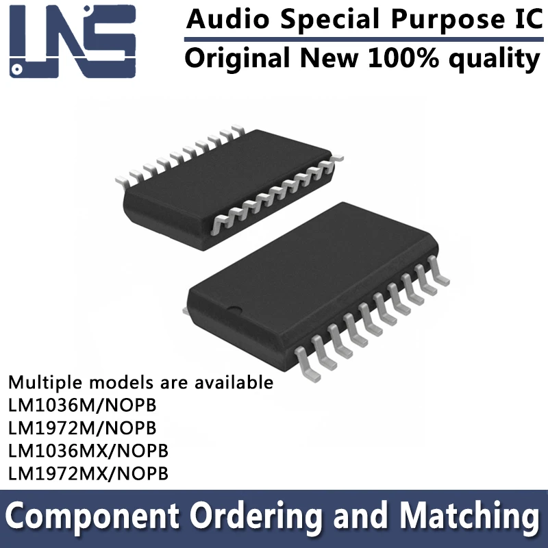 1pcs LM1036M/NOPB LM1972M/NOPB LM1036MX/NOPB LM1972MX/NOPB SOIC-20 Audio Special Purpose IC