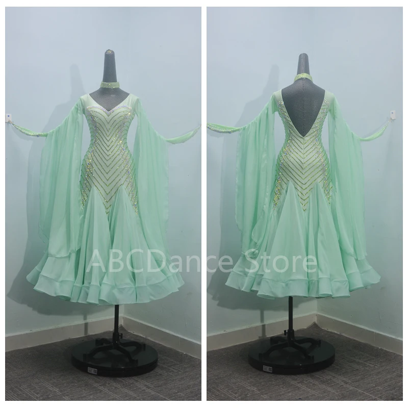 Women ballroom dance dress Standard Dance Dress ballroom dress for Competition modern dance Costume  ABCDance Store