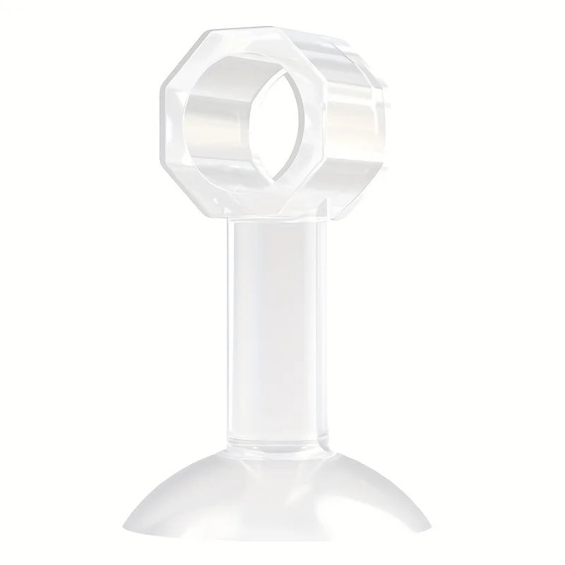 2pcs Silicone door stopper, punch-free handle, anti-collision bathroom buffer door stop, plastic rubber door stopper, door block