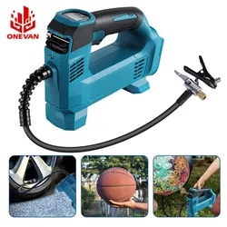 Cordless Air Compressor Pump Portable 830KPA Electric Pump for Bicycle For Bicycle Motorcycle Ball For Makita 18V Battery