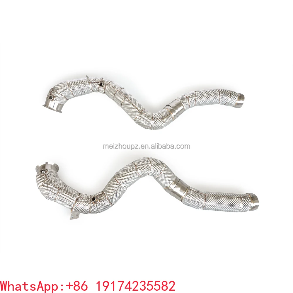

Wholesale Downpipe for Mercedes Benz C63 COUPE AMG W205 4.0T Exhaust Downpipe Stainless Steel High Performance Exhaust