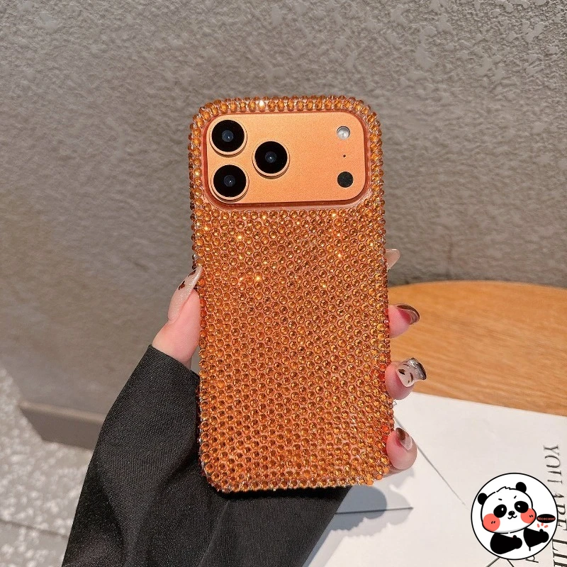 

Vibrant Orange Rhinestone Phone Case For Huawei Nova Y91 Y90 Y72 Y70 Plus Y61 Y60 7i 7 Pro 6 SE 5T 5 5i Pro 4 4E 3 3E 3i Cover