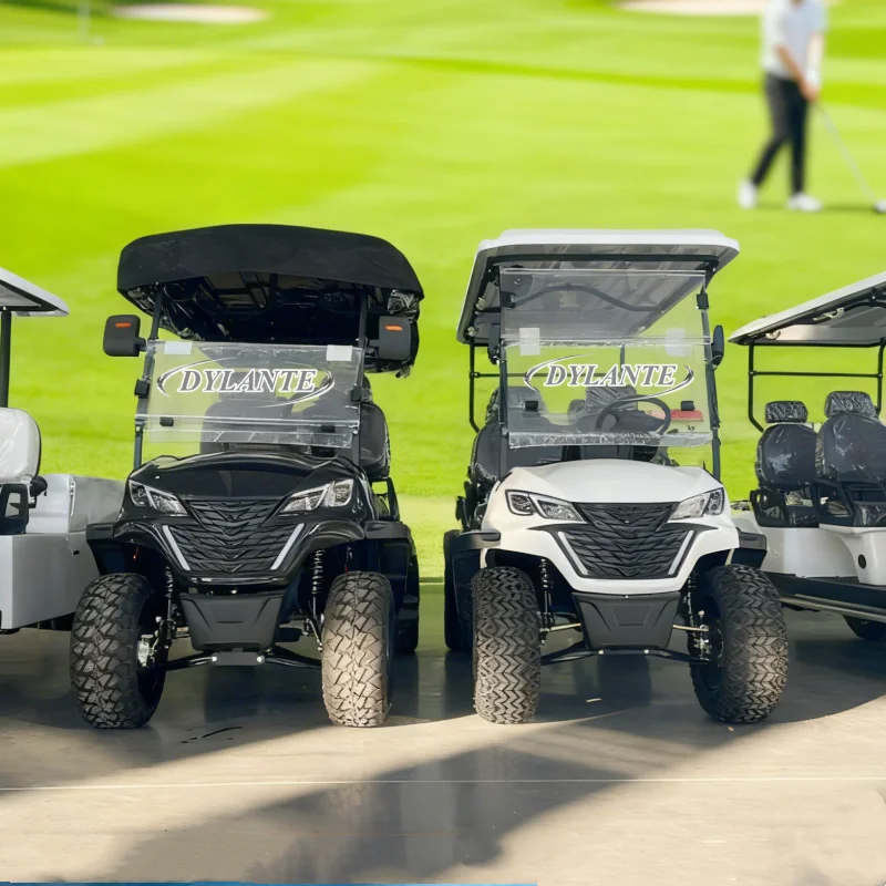 Most Popular Hunting 2+2 Seater Electric Golf Cart Resort Adult Electric 4 Wheel 2 Seater Street Legal 60V Golf Shuttle