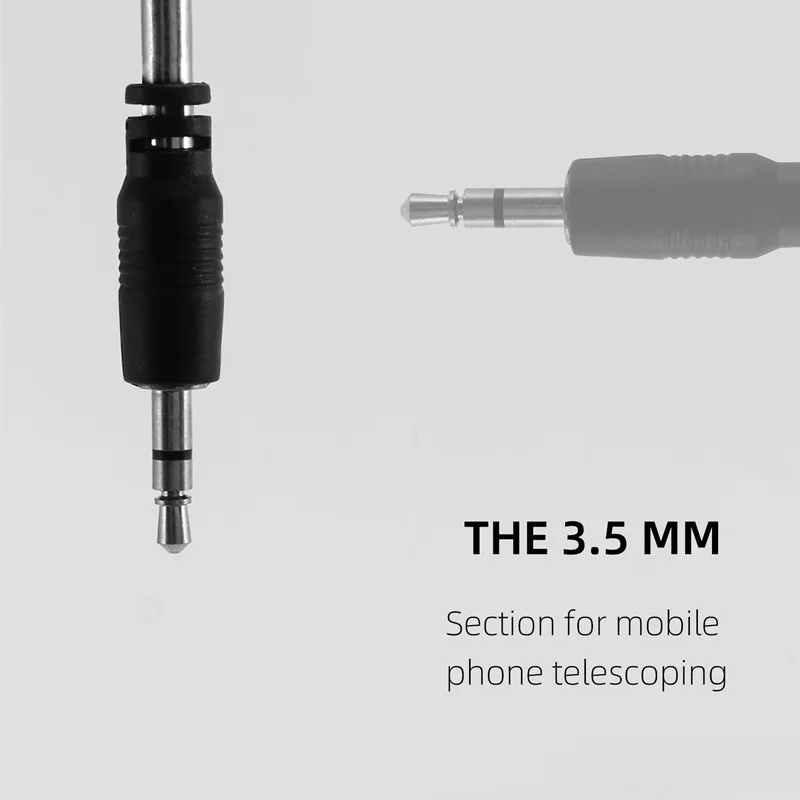 Antena de rádio FM telescópica para celular, equipamento de áudio, Mp3, Mp4, 3,5mm, 4 seções