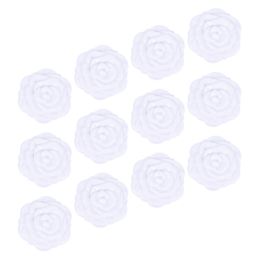 12Pcs Double-Side Foldable Rose Plastic Compact Makeup Mirrors Portable Pocket Mirror Travel Use Makeup Tool Pocket Mirror