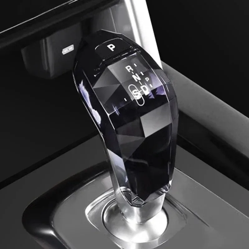 For Land Rover Discovery Sport Range Rover Sport Evoque Jaguar XEL F-TYPE Crystal Car Gear Shift Knob Handle Modified Cover Trim