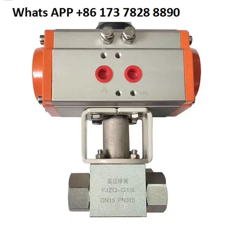 

Q611F-320P Pneumatic high pressure ball valve, threaded ball valve, natural gas nitrogen hydraulic filling station valve