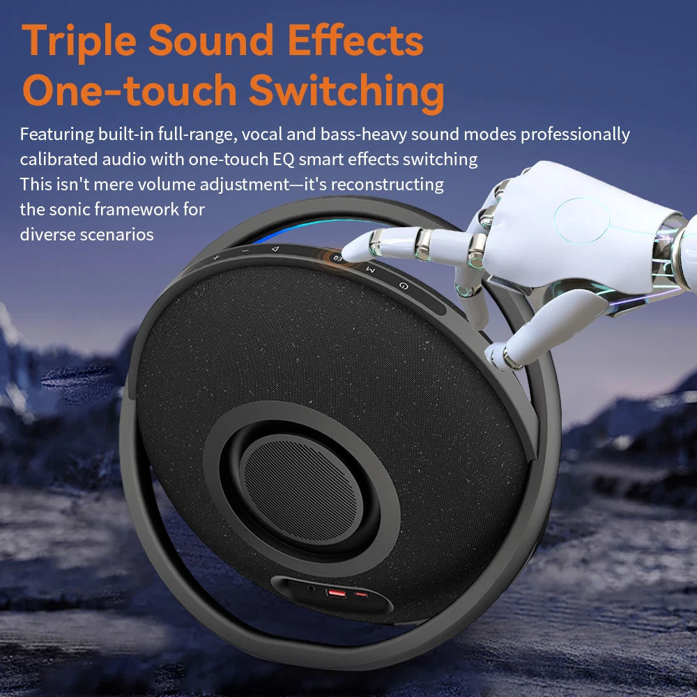 2026 150W High Power Speaker Portable Wireless Blue-tooth5.3 Independent Woofer with Dynamic Bassdiaphragm, EQ Function