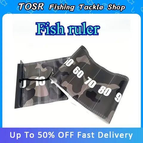 TOSR Fisklinjal Slitstark PVC Hopfällbar Vattentät Med Måttband Bredd 10cm-3.94in Viktig Utomhusfiske 6 best sales fiskelinjal - №3