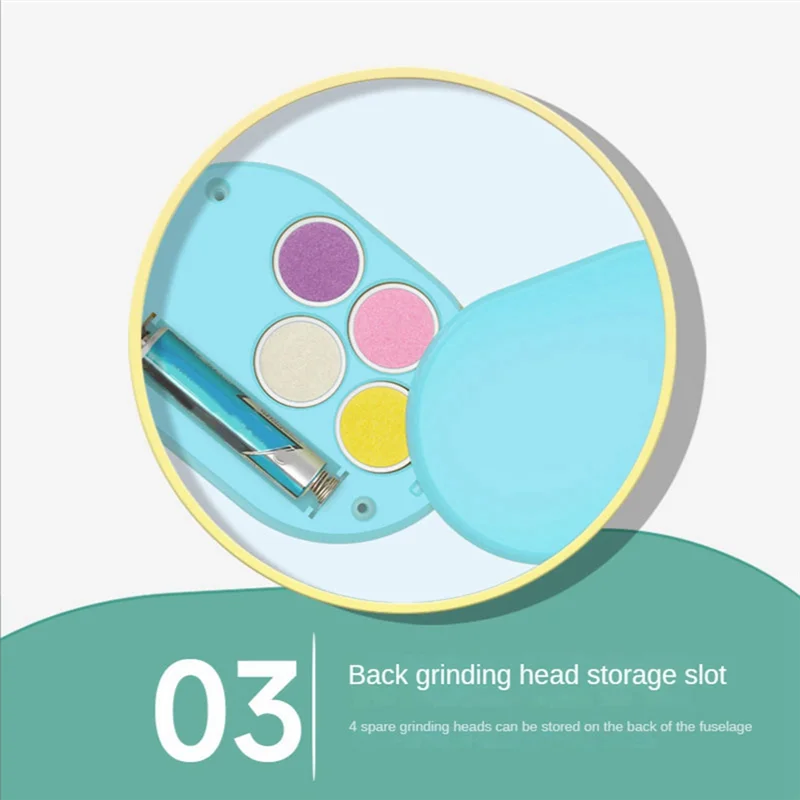 مجموعة أدوات تشذيب الأظافر الكهربائية للأطفال من ABGU، سهلة تقليم مقصات الأظافر لحديثي الولادة باللون الأزرق