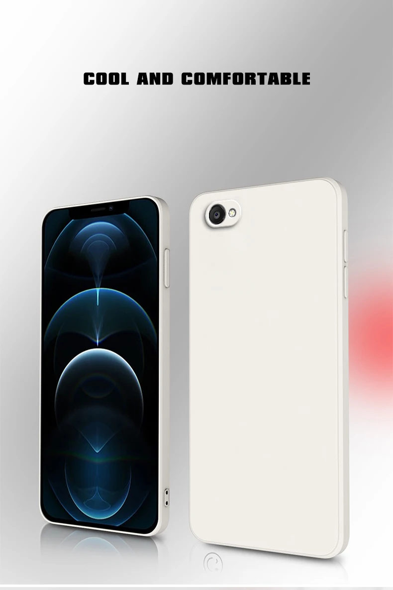Quadratische flüssige Silikon-Softhülle für iPhone 6, 6S, 7, 8 Plus SE 2020 2022, Siquare Luxus-Klassiker-Telefonabdeckung Funda – Detail 2