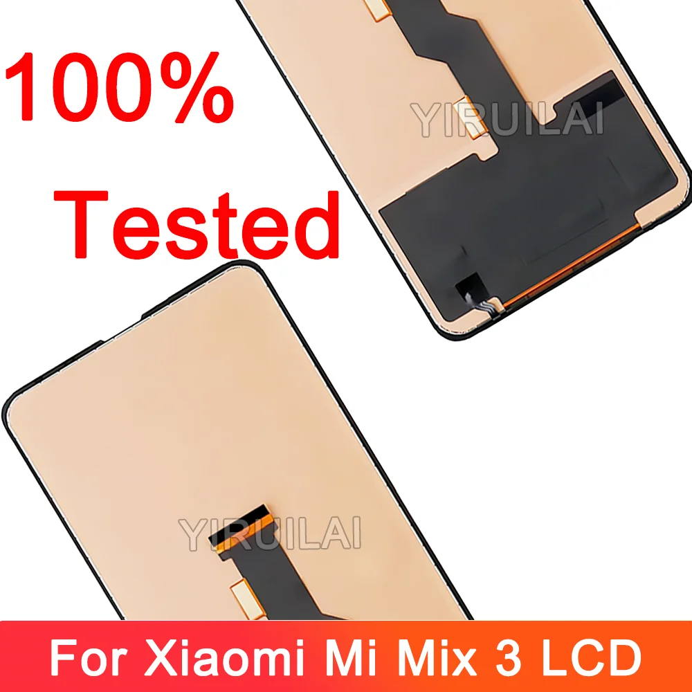 AMOLED シャオ mi mi ミックス 3 lcd ディスプレイタッチスクリーンデジタイザフレーム 6.39 "シャオ mi mix3 5 グラム M1810E5A 画面交換