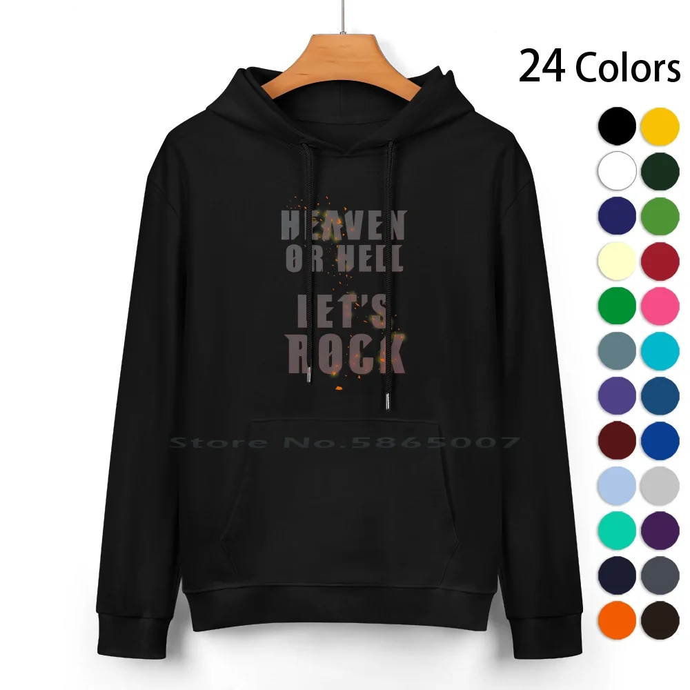 Heaven Or Hell Let's Rock Pure Cotton Hoodie Sweater 24 Colors Guilty Gear Xrd Sol Fighting Videogame Lets Metal Anime Geek