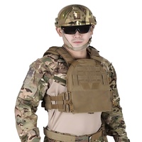 KZ Tactical Vest 500D Nylon Lightweight Breathable with Adjustable Straps & Multiple Pockets for Military Airsoft Paintball