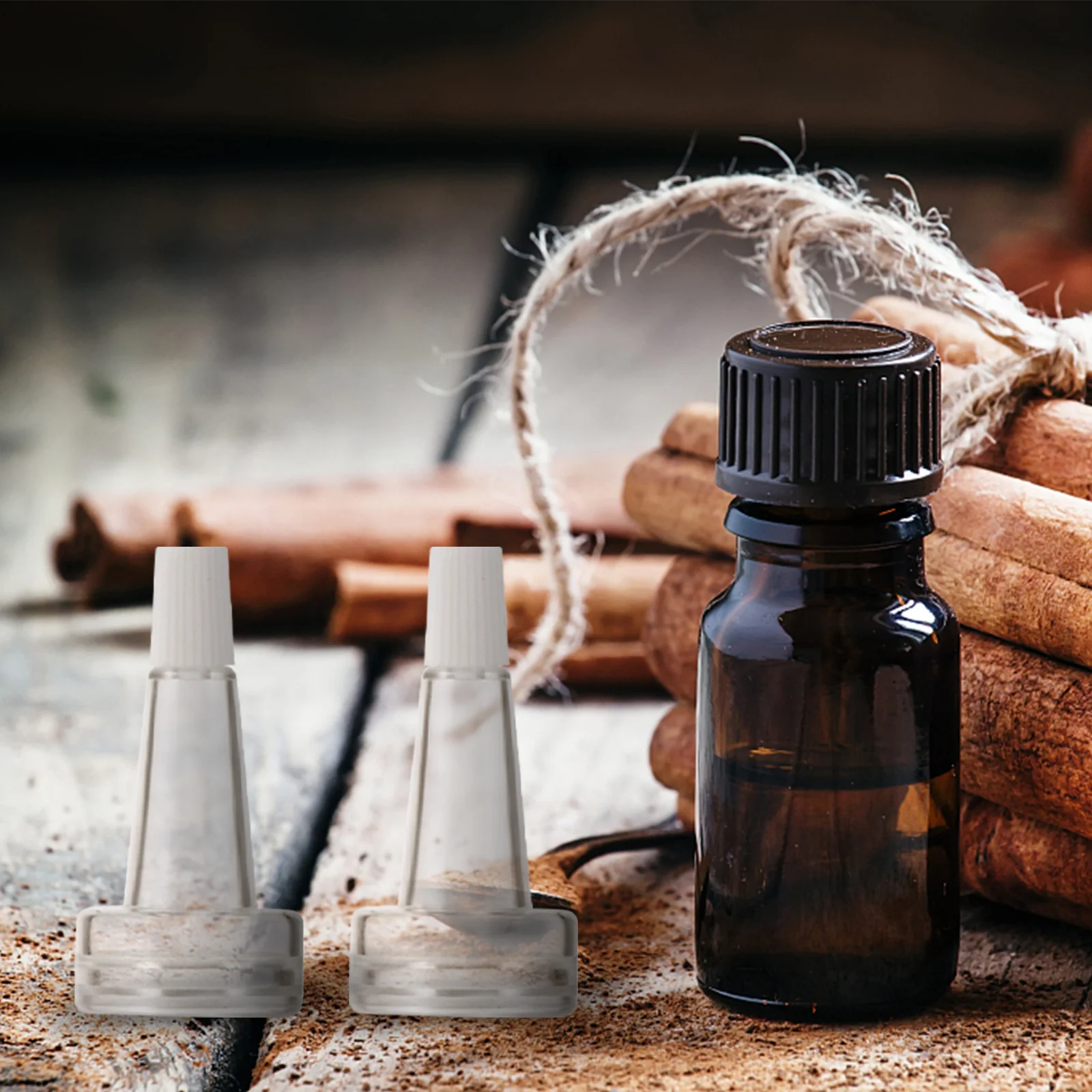 

100Pcs Essence Vial Bottles Transparent Plastic Caps Strong Durable Sealing for Liquid Storage Travel Use Vial Bottle Cap