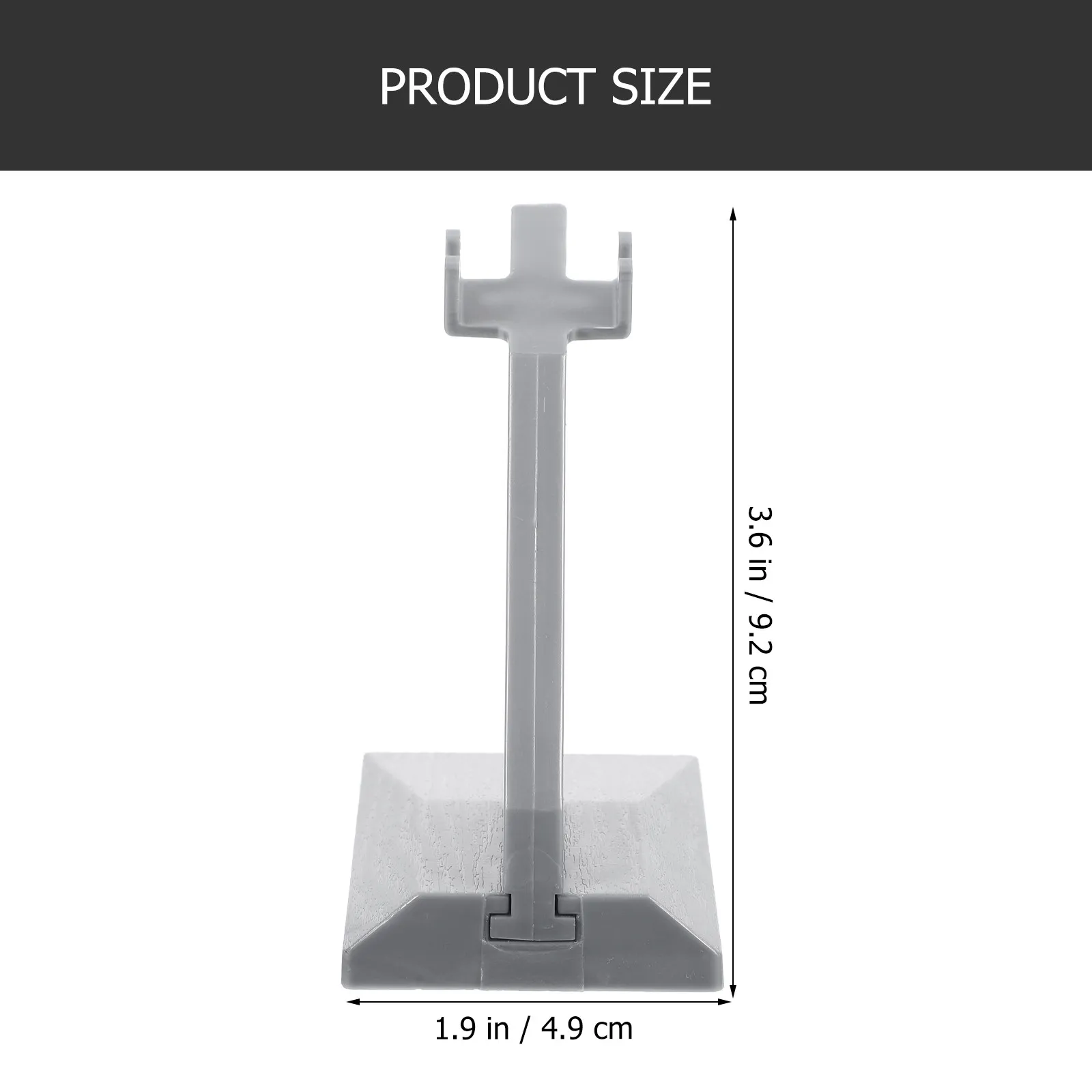 2 Pcs Airplane Stands Display Dispaly Holder Grey Aircreaft Universal for Modle