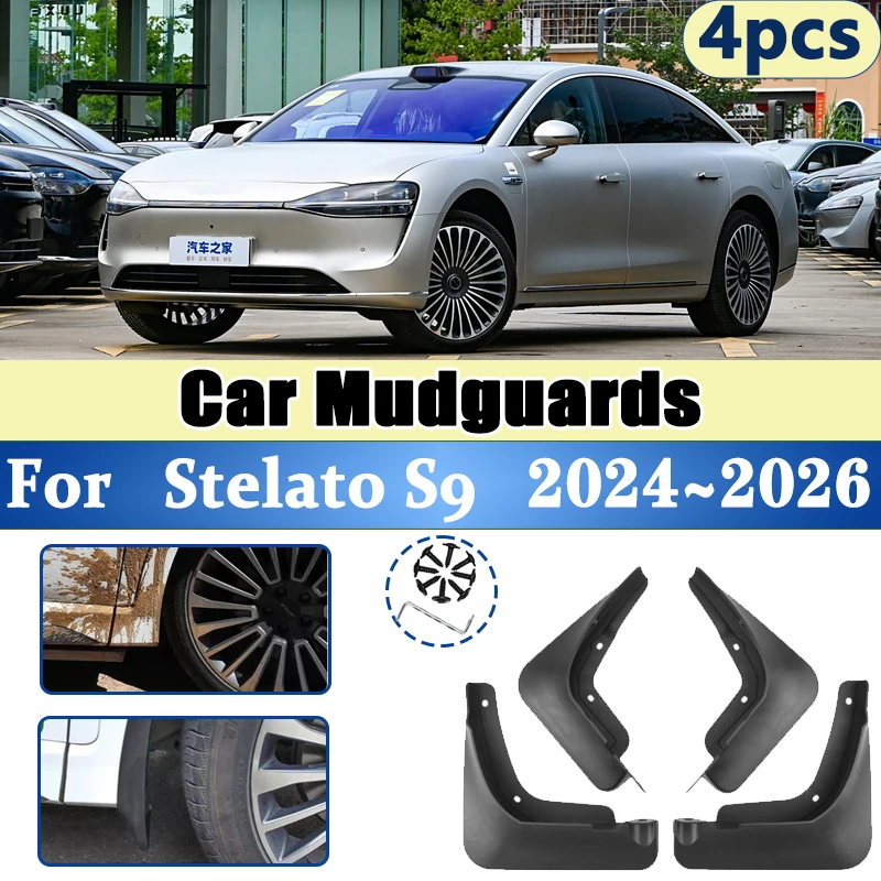 

4 PCS Mudflaps For Stelato S9 Accessories 2024 2025 2026 Car Mud Flaps Mudguards Splash Guard Front Rear Fenders Car Accessories