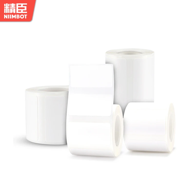 NiiMBOT B1/B21/B203/B3S 10Rolls Label Paper Not Waterproof Name Stickers Diy Label Printing Stickers Household Storage