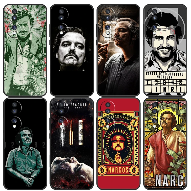 Narcos TV Series Pablo Escobar Case For Huawei Honor 50 70 X7 X8 X9 P40 P30 Lite P50 P20 Mate20 Pro P Smart Nova 5T Coque