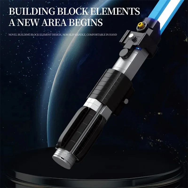 629PCS Movie MOC Lightsaber Building Blocks LED Sword Weapon Cosplay Decoration Model Bricks Assembly Toys For Children Boy Gift