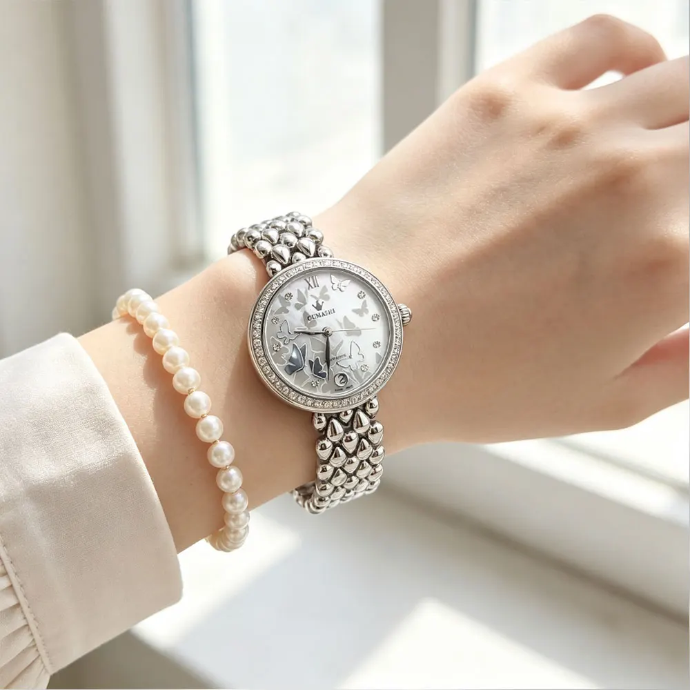 Luxury Ladies Watch with Miyota 8215 Automatic Mechanical Movement 6 O'clock Date Gemstone Dial Elegant Gift Watch for Women - view 3