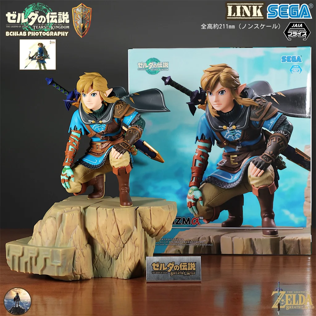 

Original BANDAI SEGA LINK The Legend of Zelda: Tears of the Kingdom Anime Action Collection Figures Model Toys Figura Gift