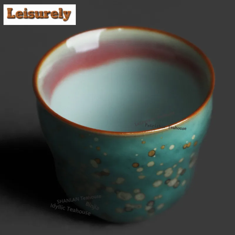 50ml Jun Kiln Gourd Teacup Retro Tea Bowl Water Jug Tea-tasting Smelling Cup Jianzhan Master Cups Chinese Tea Set Ornaments